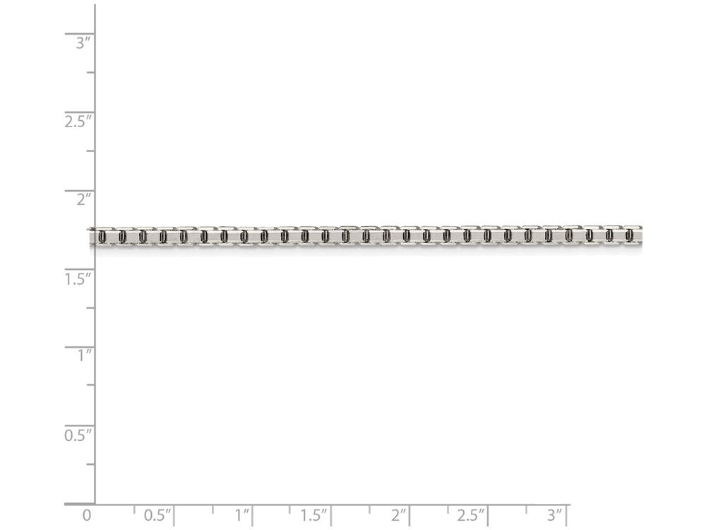FJC Finejewelers 16 Inch Sterling Silver 3.2mm bright-cut Box Chain Necklace