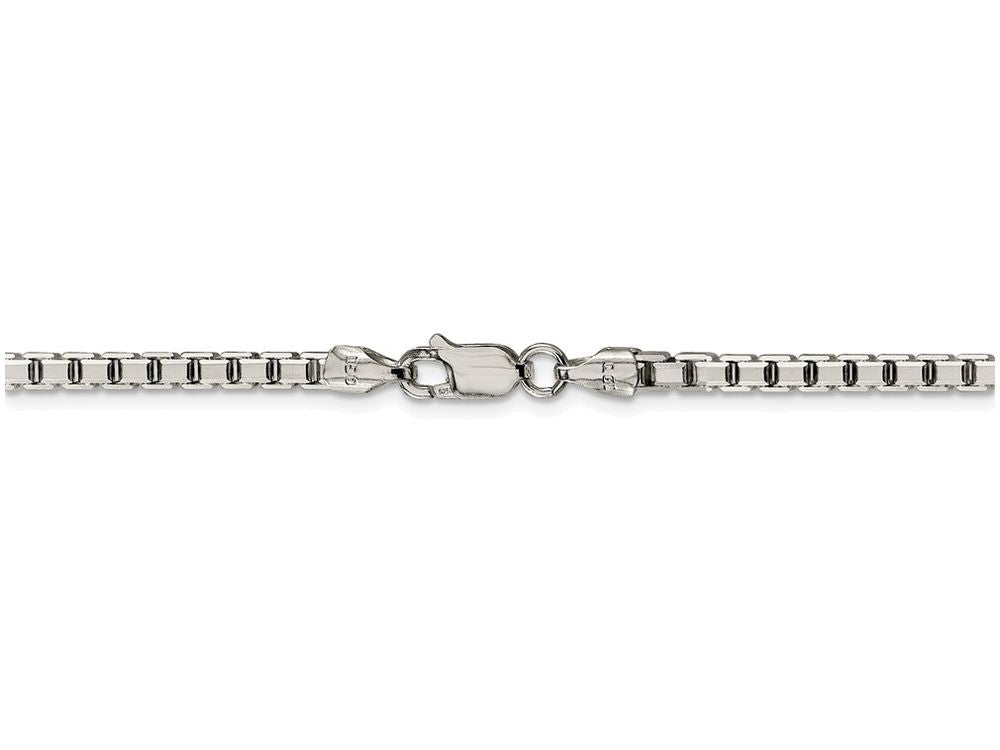 FJC Finejewelers 16 Inch Sterling Silver 3.2mm bright-cut Box Chain Necklace