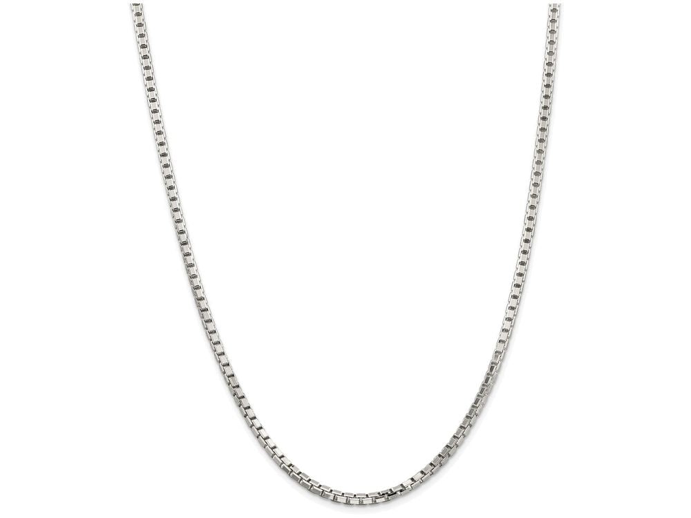 FJC Finejewelers 16 Inch Sterling Silver 3.2mm bright-cut Box Chain Necklace