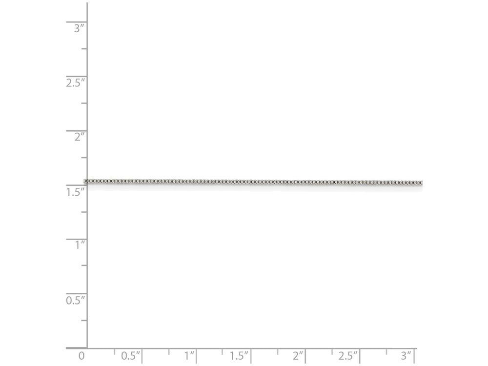 FJC Finejewelers 10 Inch Sterling Silver .8mm Box Chain Ankle Bracelet