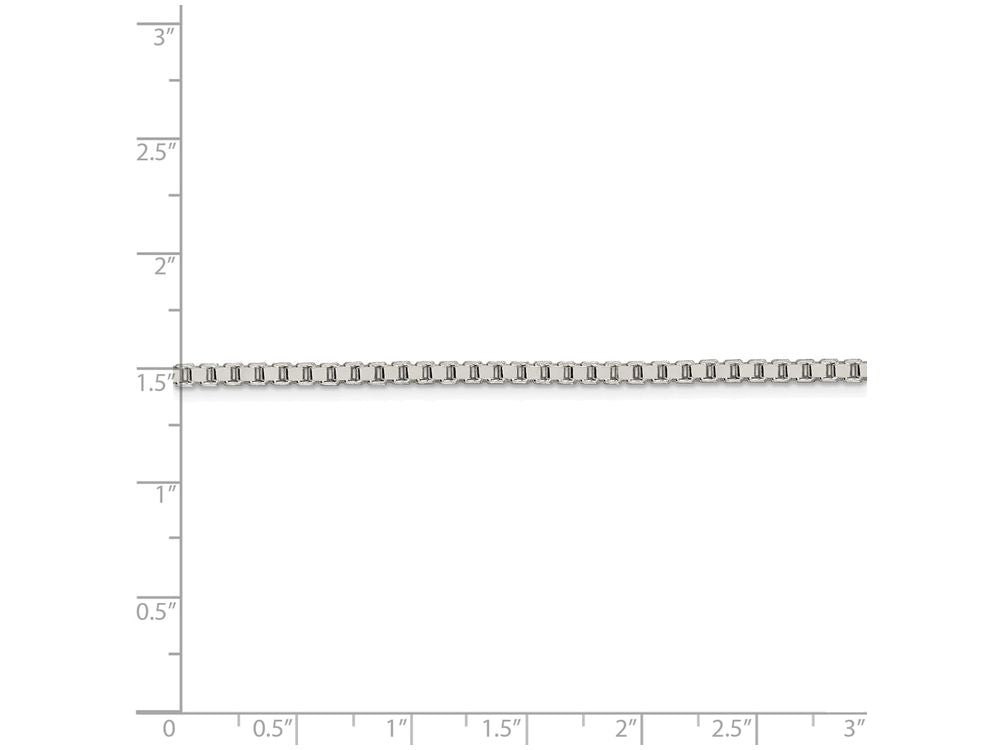 FJC Finejewelers 16 Inch Sterling Silver 2.5mm Box Chain Necklace