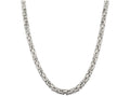 FJC Finejewelers 20 Inch Sterling Silver 6.9mm Square Byzantine Chain Necklace