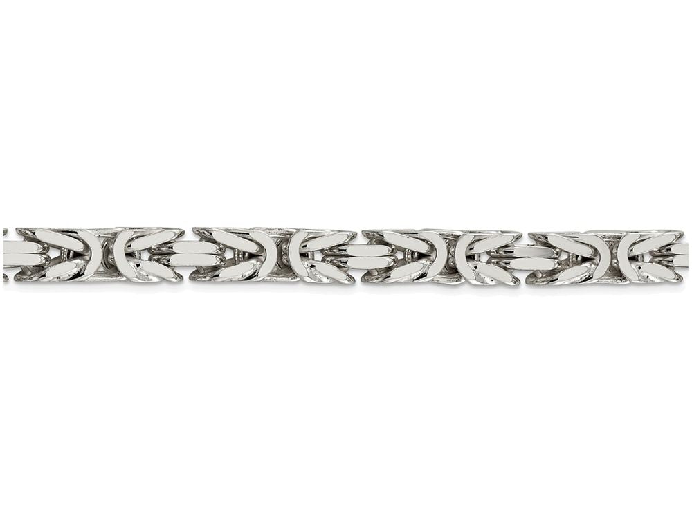 FJC Finejewelers 20 Inch Sterling Silver 8.25mm Square Byzantine Chain Necklace
