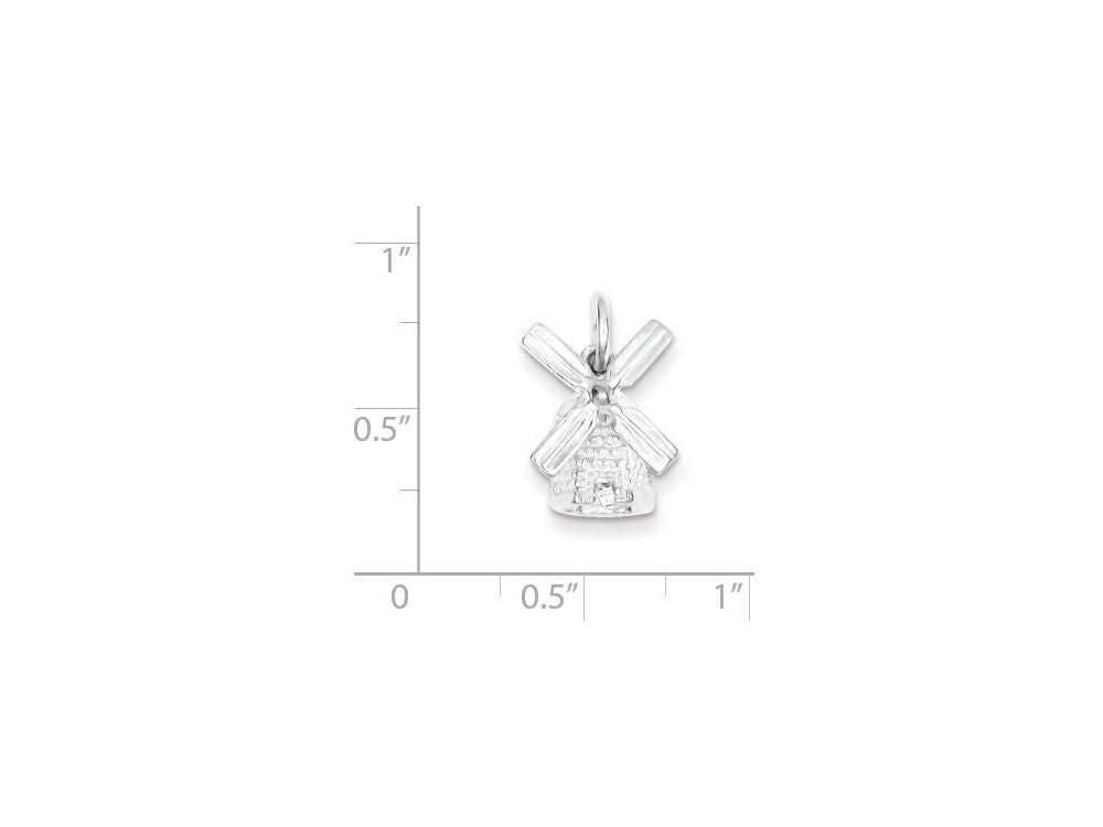 FJC Finejewelers Sterling Silver Windmill Charm