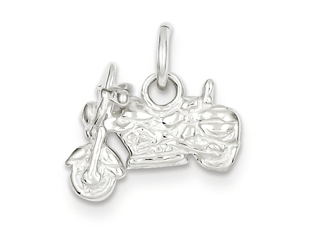 FJC Finejewelers Sterling Silver Motorcycle Charm