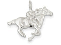 FJC Finejewelers Sterling Silver Race Horse Charm