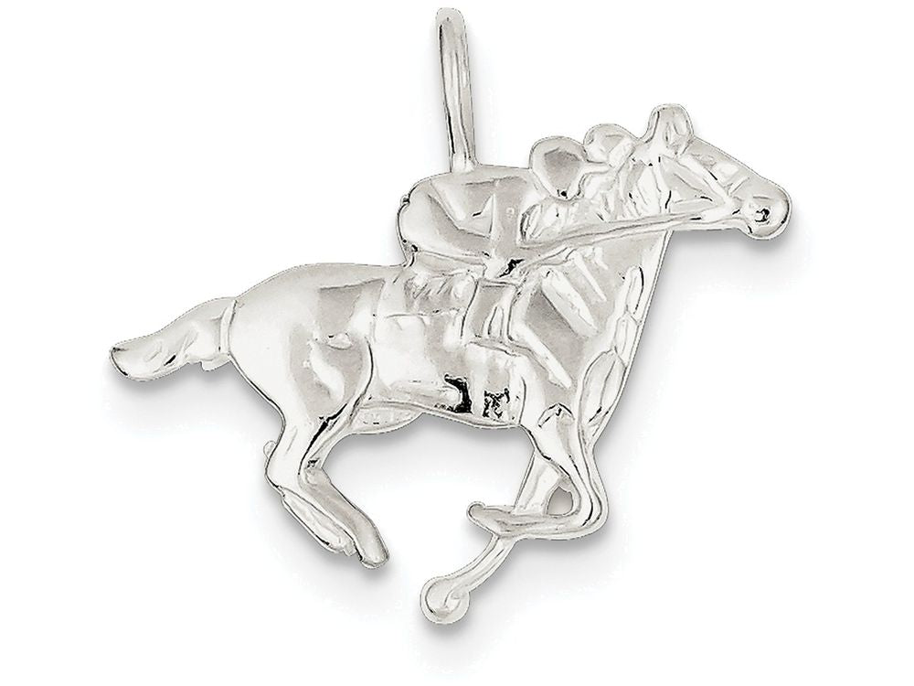 FJC Finejewelers Sterling Silver Race Horse Charm