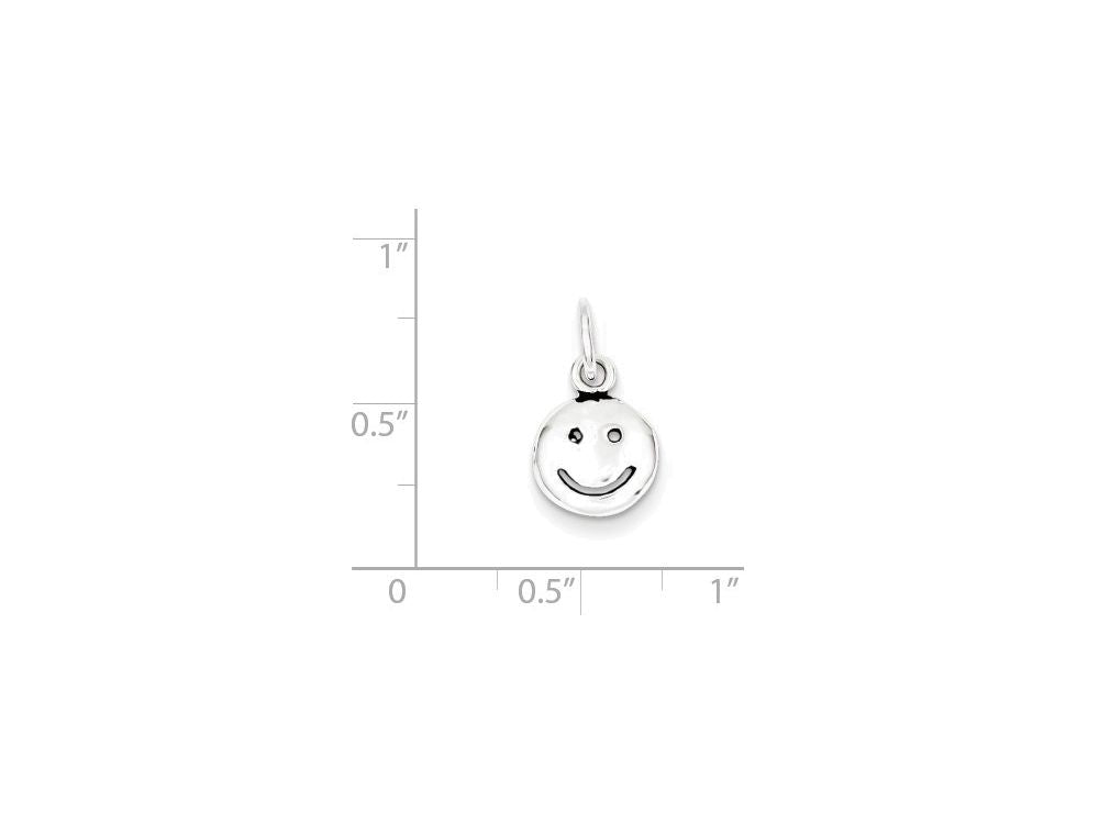 FJC Finejewelers Sterling Silver Smiley Face Charm