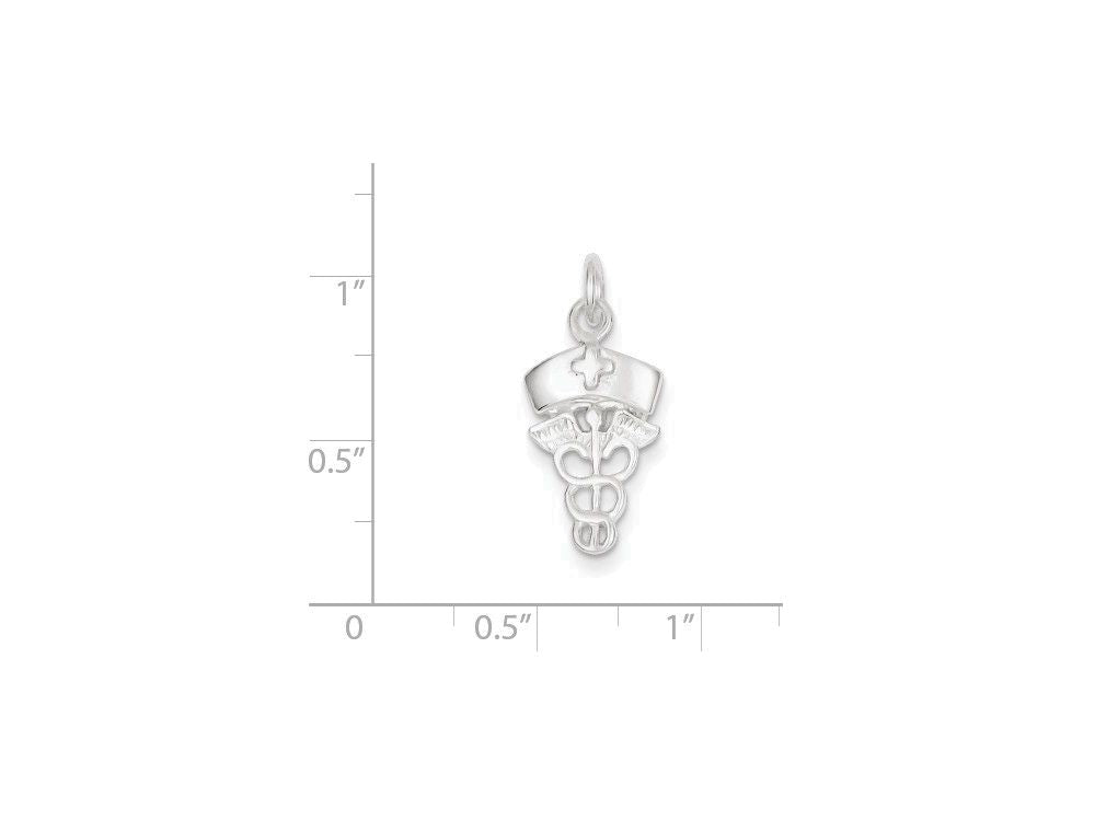 FJC Finejewelers Sterling Silver Nurse Symbol Charm