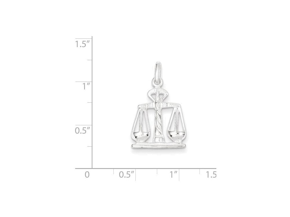 FJC Finejewelers Sterling Silver Scales Of Justice Charm