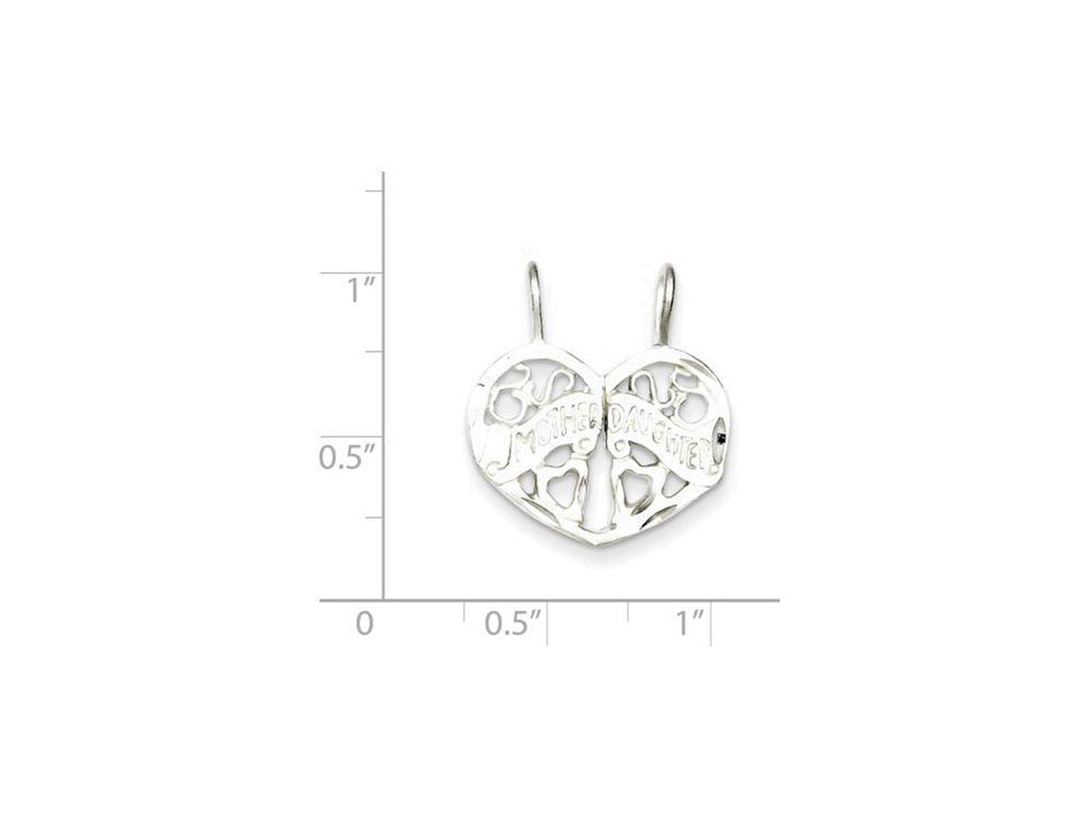 FJC Finejewelers Sterling Silver Mother Daughter 2-piece Break Apart Charm