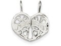 FJC Finejewelers Sterling Silver Mother Daughter 2-piece Break Apart Charm