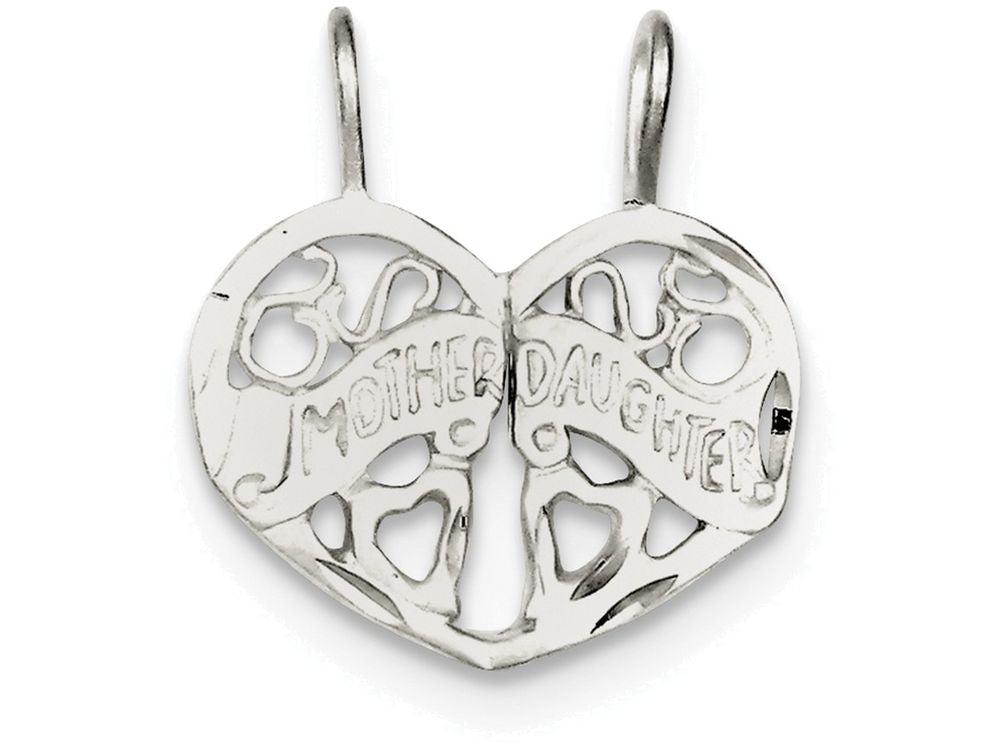 FJC Finejewelers Sterling Silver Mother Daughter 2-piece Break Apart Charm