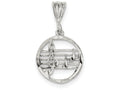 FJC Finejewelers Sterling Silver Music Staff Charm