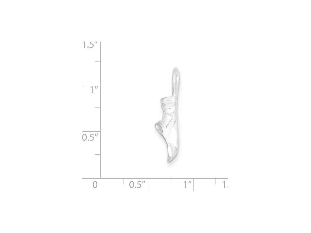 FJC Finejewelers Sterling Silver Ballet Slipper Charm
