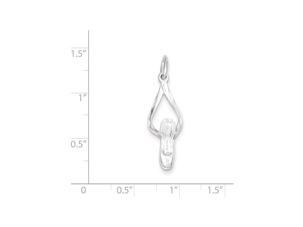 FJC Finejewelers Sterling Silver Ballet Slipper Charm