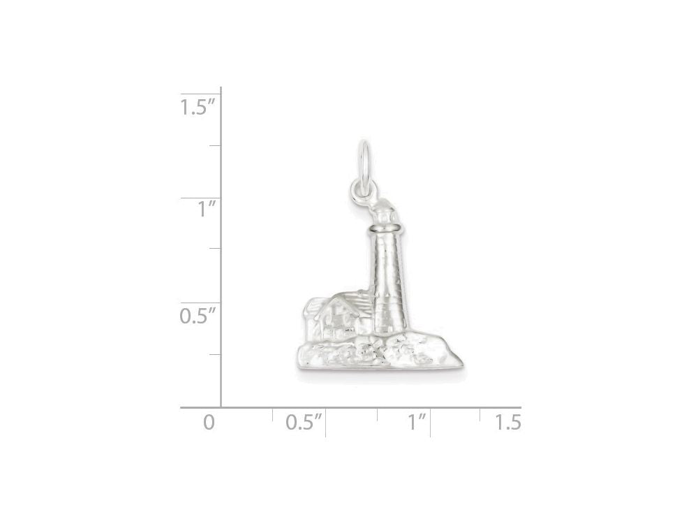 FJC Finejewelers Sterling Silver Lighthouse Charm
