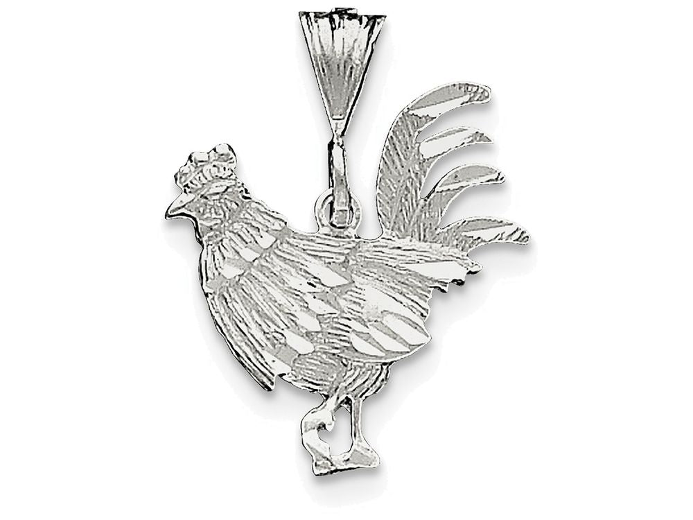 FJC Finejewelers Sterling Silver Rooster Charm