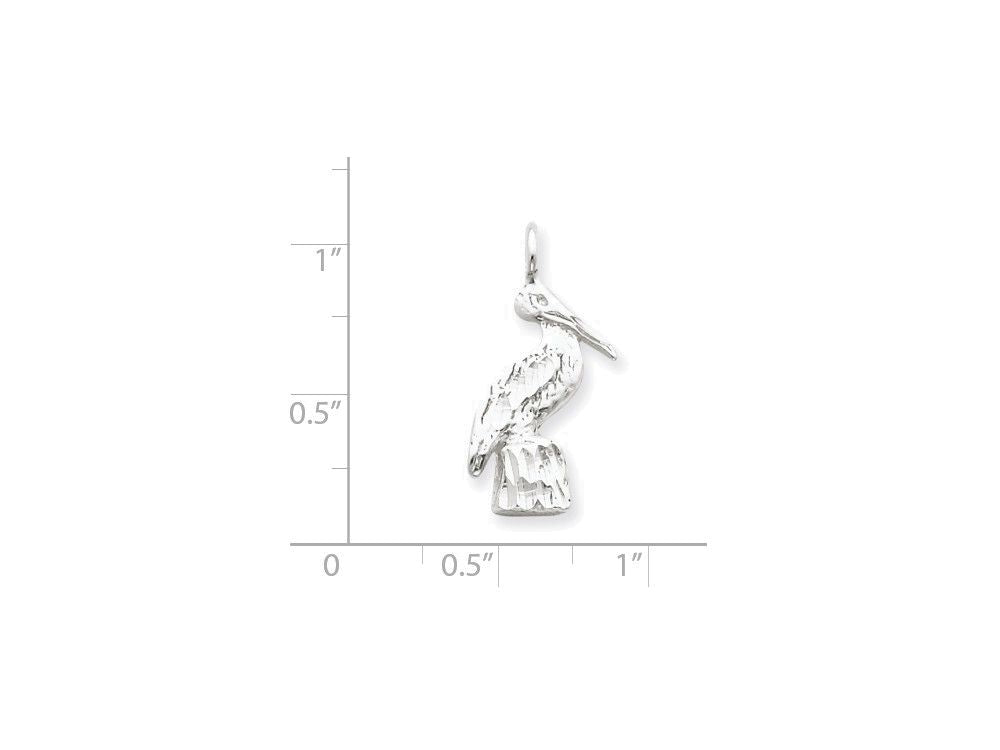 FJC Finejewelers Sterling Silver Pelican Charm