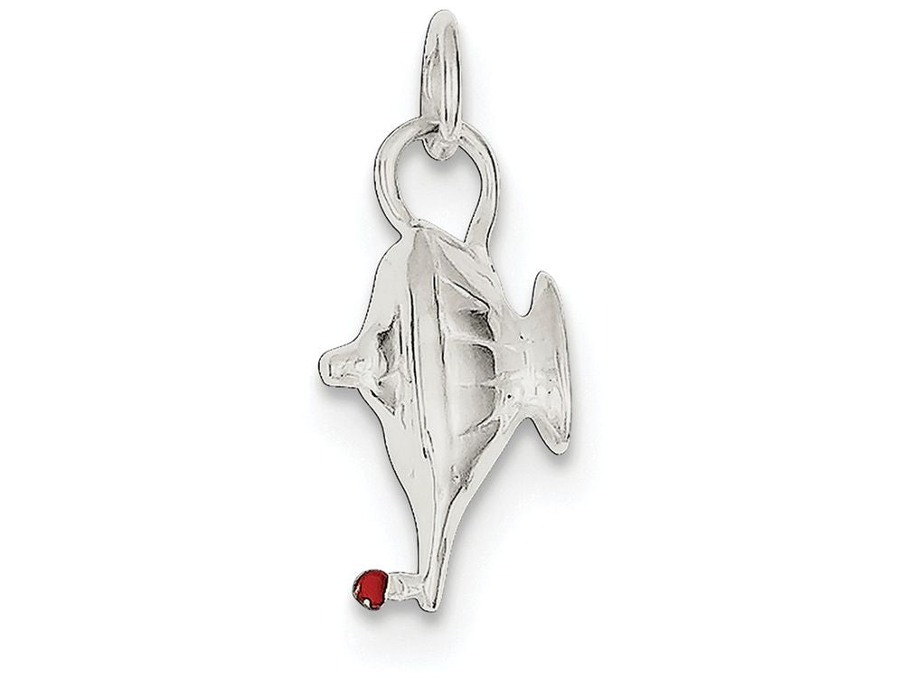 FJC Finejewelers Sterling Silver Lamp Of Knowledge Charm