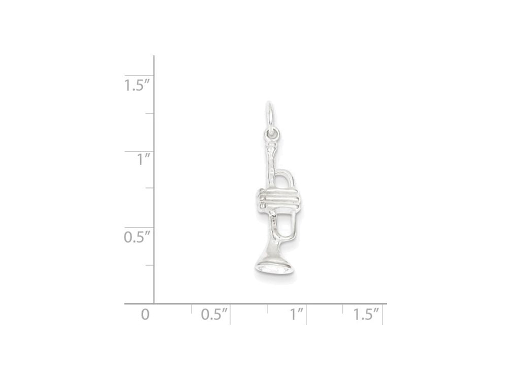 FJC Finejewelers Sterling Silver Trumpet Charm