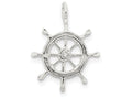 FJC Finejewelers Sterling Silver Boat Wheel Charm