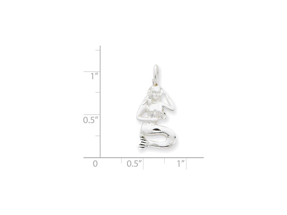 FJC Finejewelers Sterling Silver Mermaid Charm