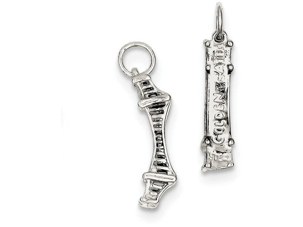 FJC Finejewelers Sterling Silver Golden Gate Bridge Charm