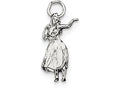 FJC Finejewelers Sterling Silver Hula Dancer Charm