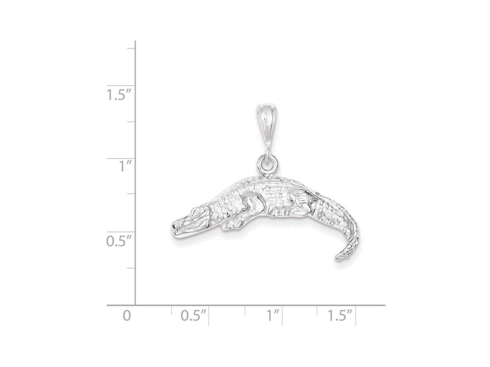 FJC Finejewelers Sterling Silver Alligator Charm