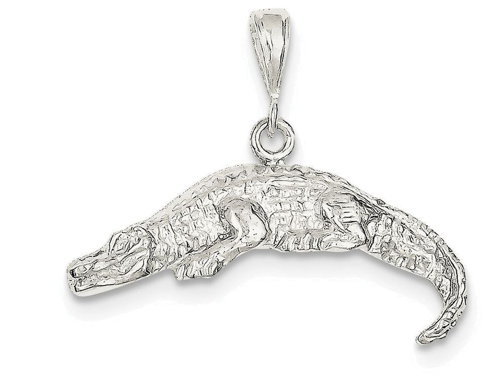FJC Finejewelers Sterling Silver Alligator Charm