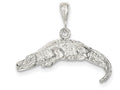 FJC Finejewelers Sterling Silver Alligator Charm
