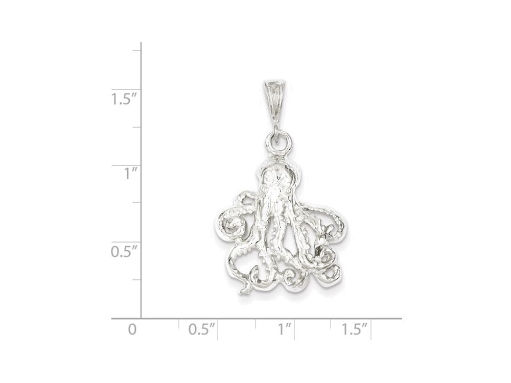 FJC Finejewelers Sterling Silver Octopus Charm