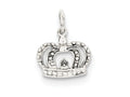 FJC Finejewelers Sterling Silver Crown Charm
