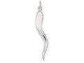 FJC Finejewelers Sterling Silver Italian Horn Pendant Necklace - Chain Included