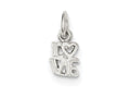 FJC Finejewelers Sterling Silver Love Charm