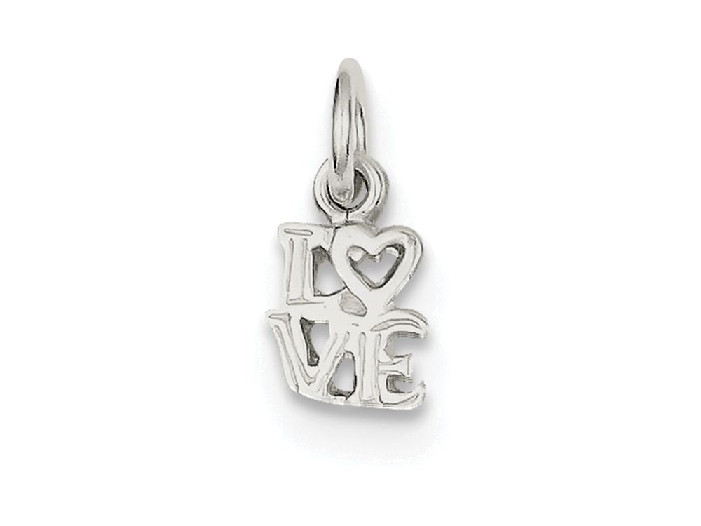 FJC Finejewelers Sterling Silver Love Charm