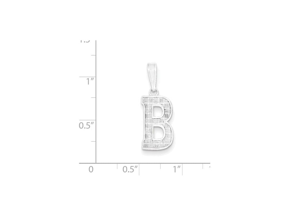 FJC Finejewelers Sterling Silver Initial B Charm