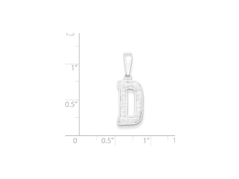 FJC Finejewelers Sterling Silver Initial D Charm