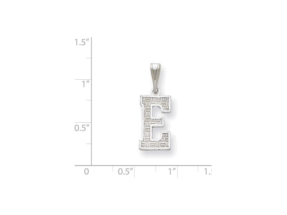 FJC Finejewelers Sterling Silver Initial E Charm