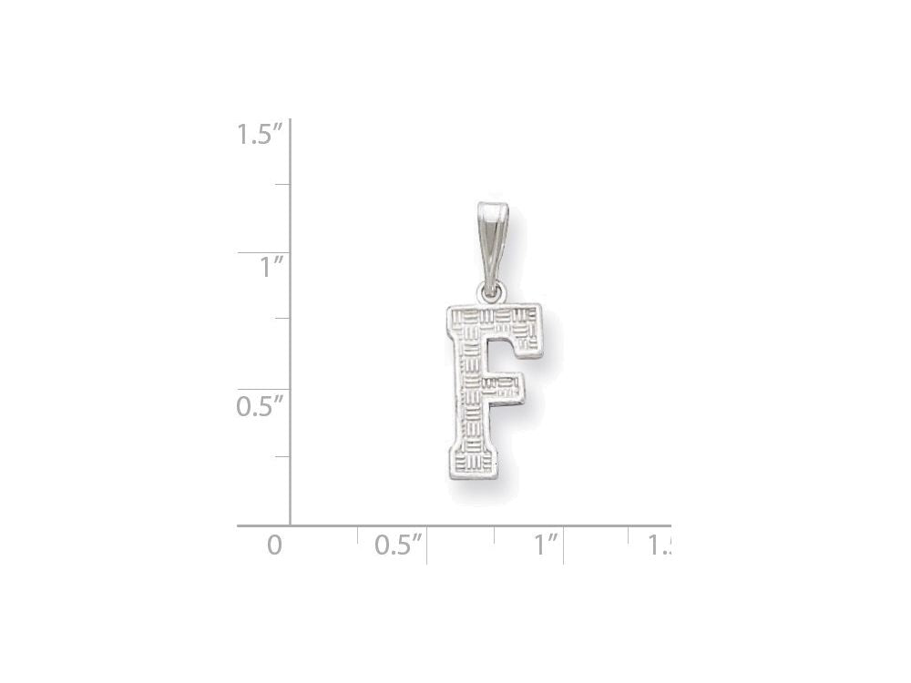 FJC Finejewelers Sterling Silver Initial F Charm
