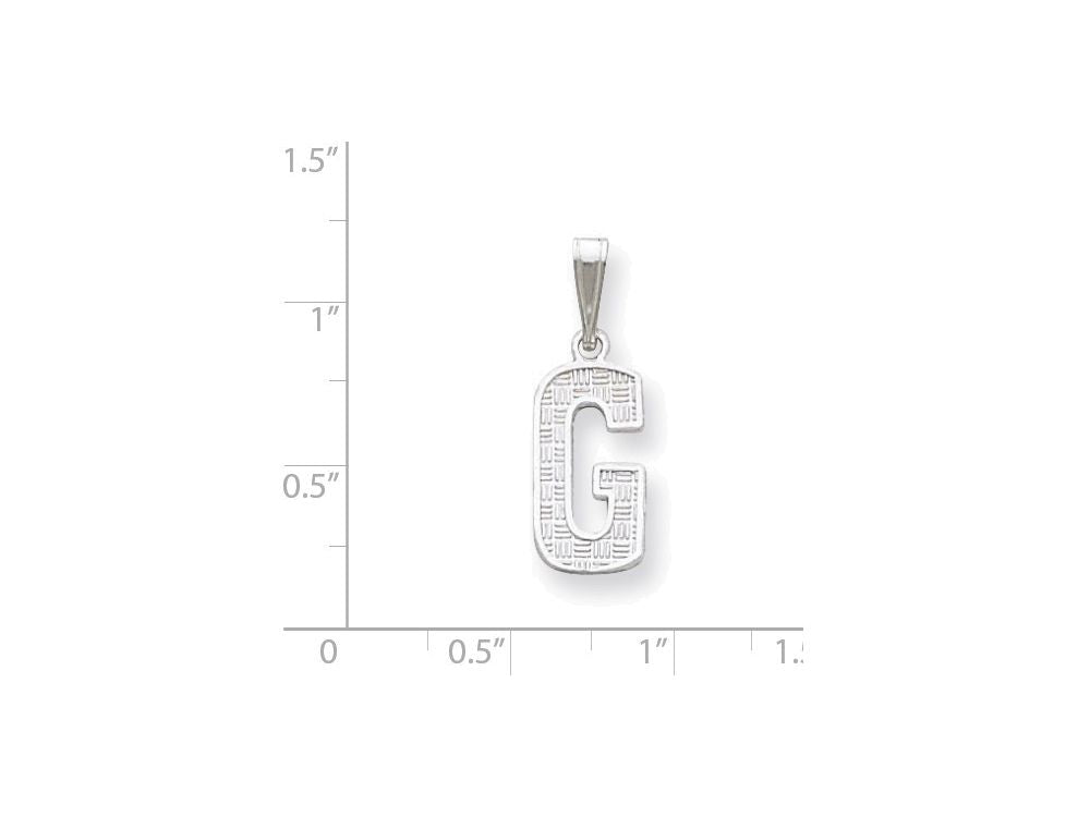 FJC Finejewelers Sterling Silver Initial G Charm