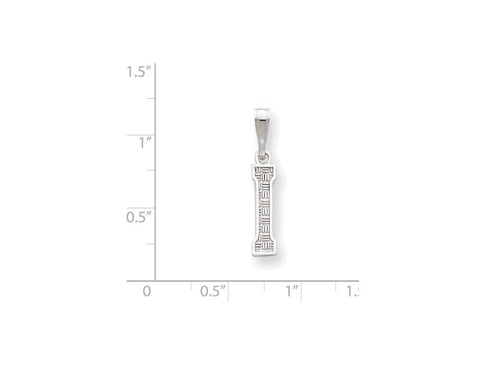 FJC Finejewelers Sterling Silver Initial I Charm
