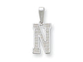 FJC Finejewelers Sterling Silver Initial N Charm