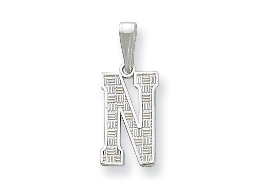 FJC Finejewelers Sterling Silver Initial N Charm