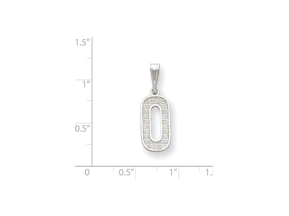 FJC Finejewelers Sterling Silver Initial O Charm