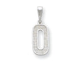 FJC Finejewelers Sterling Silver Initial O Charm