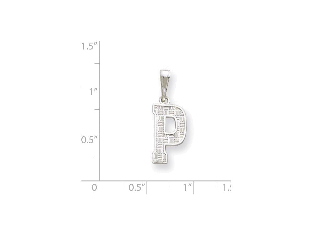 FJC Finejewelers Sterling Silver Initial P Charm