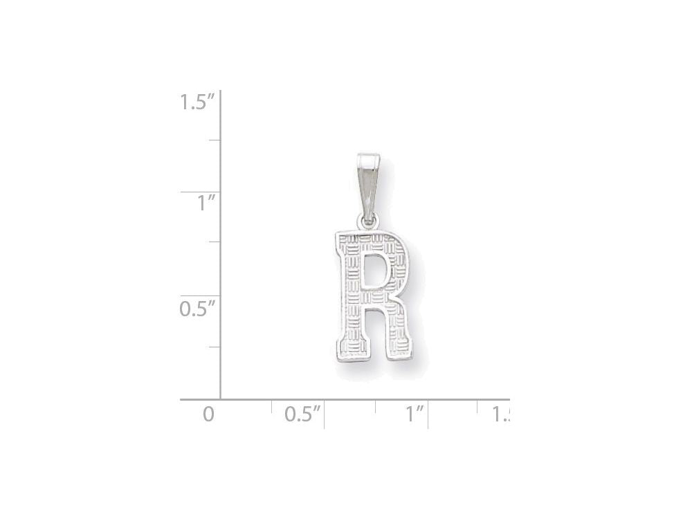 FJC Finejewelers Sterling Silver Initial R Charm