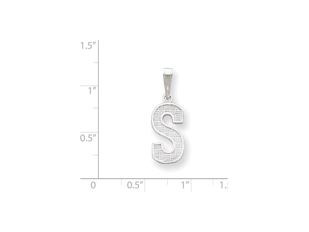FJC Finejewelers Sterling Silver Initial S Charm